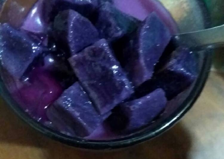 Resep Kolak ubi ungu Anti Gagal