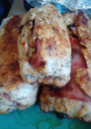 Una foto de Enrollado de pollo