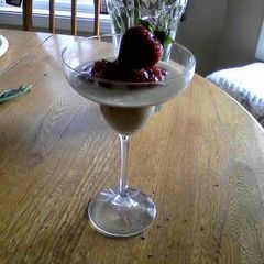A picture of Irish Sherry Strawberry Trifle.