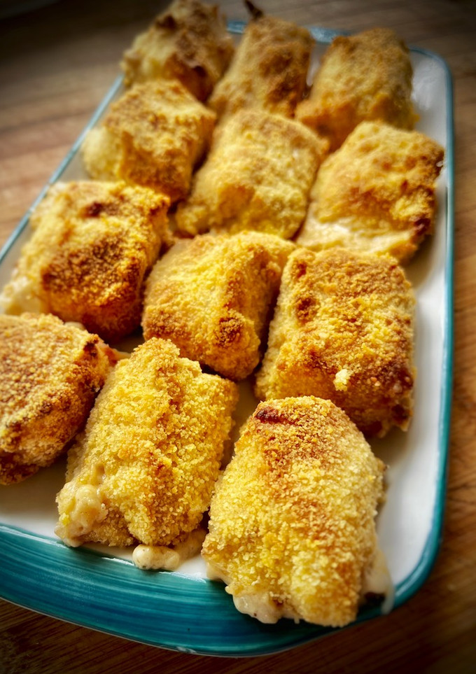 Una foto de Croquetas caseras de capón (con bechamel en Thermomix)