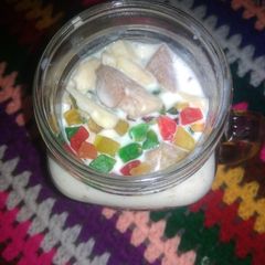 A picture of Fruit custard.