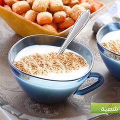 A picture of Salep and cinnamon hot drink - sahlab.