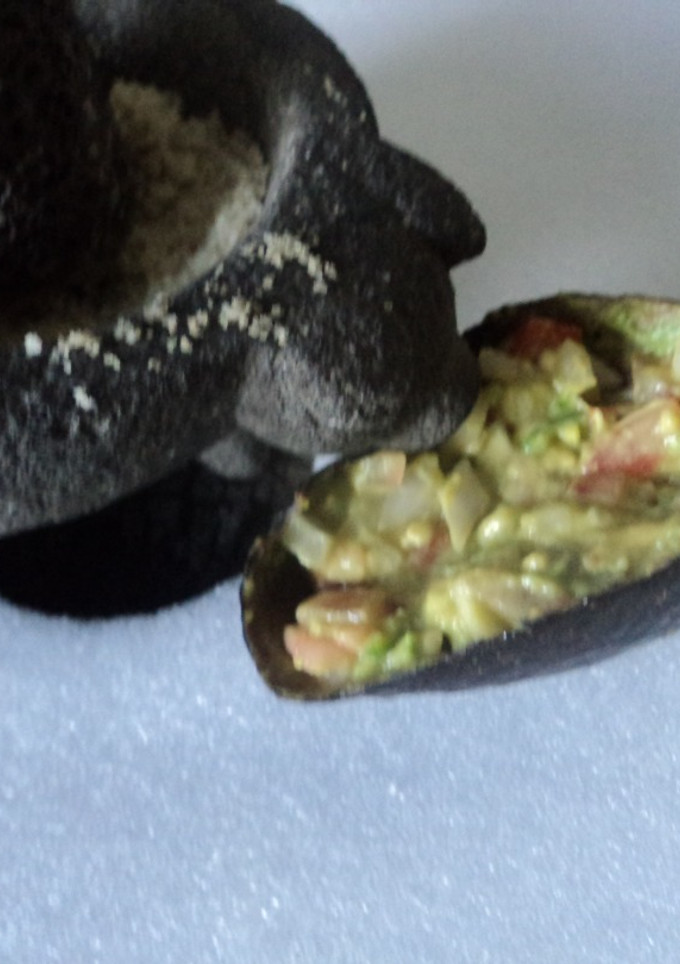 Una foto de Guacamole aromático del Ocote