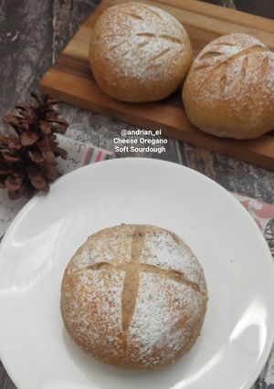 Foto resep Oregano Cheese Sourdough Bread
