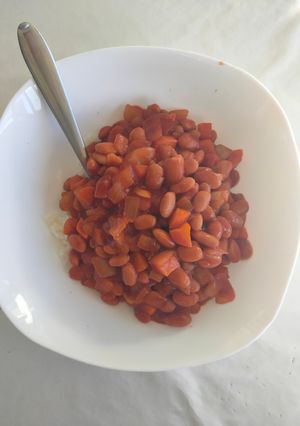 Una foto de Chili vegano