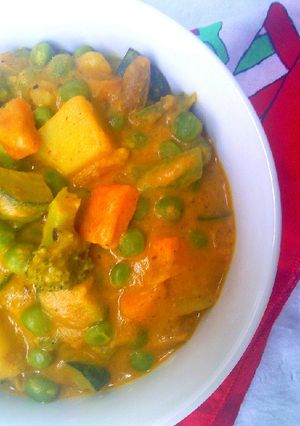A picture of Veggie Korma.