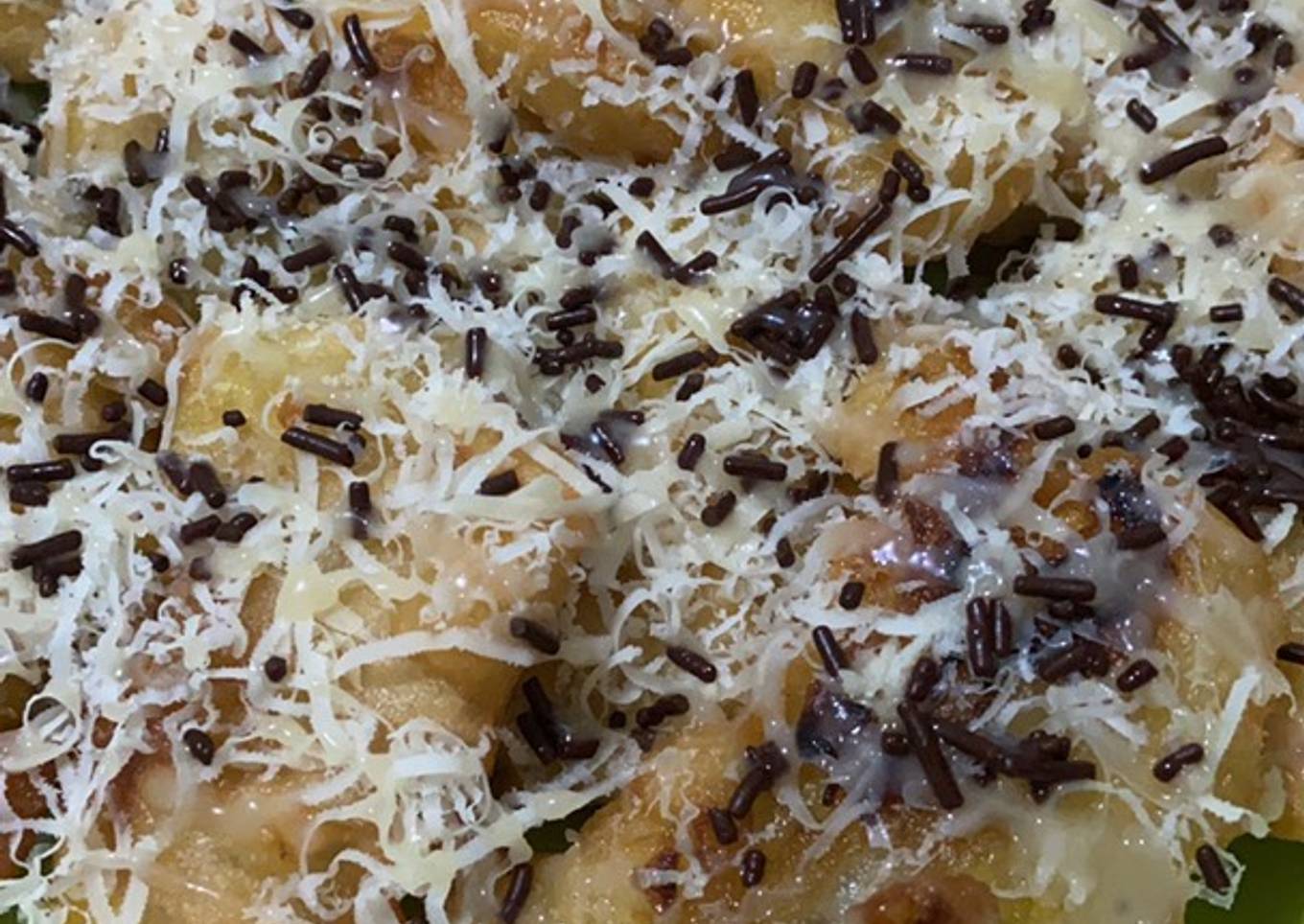 Pisang goreng coklat keju