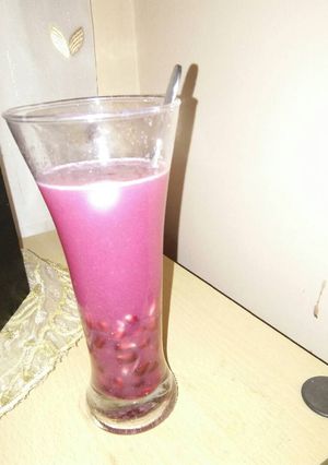 صورة لوصفة عصير الرمان