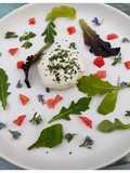 Petit fromage de chèvre frais parfumé à l'hysope