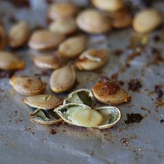 A picture of Roasted Pumpkin seed 🎃 🌱.