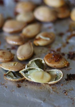 A picture of Roasted Pumpkin seed 🎃 🌱.