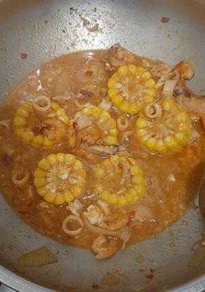 Foto resep Udang Cumi Saus Asam Manis
