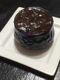 Postre de chocolate sin gluten con leche de almendras