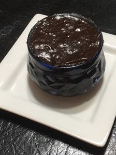 Una foto de Postre de chocolate sin gluten con leche de almendras