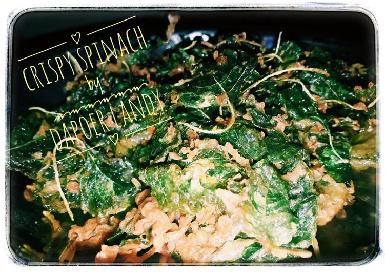 Cara Gampang Membuat Crispy Spinach ala bunda Duo F yang Enak