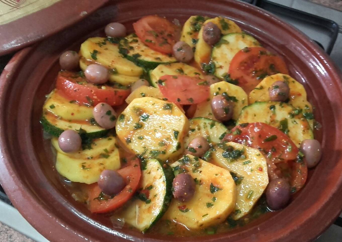 Receta vegana rica y rápida comida de Marruecos