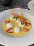 Merengue suizo (islas flotantes en crema inglesa) 🍓