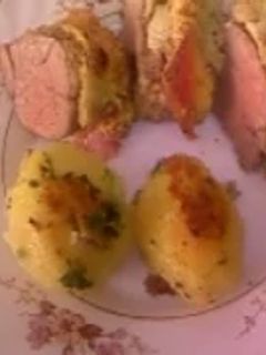 Una foto de Solomillo relleno de jamón york y queso