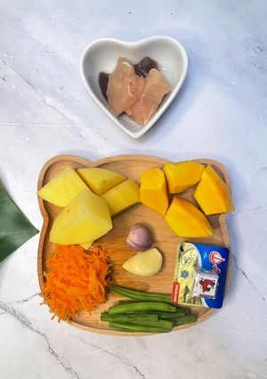 Foto resep Resep MPASI 6m - Kentang, Kabocha, Hati Ayam