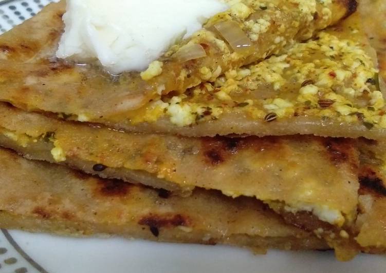 Step-by-Step Guide to Prepare Any-night-of-the-week Paneer paratha