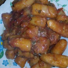 A picture of Banana stew.