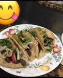 Tacos de carne de res