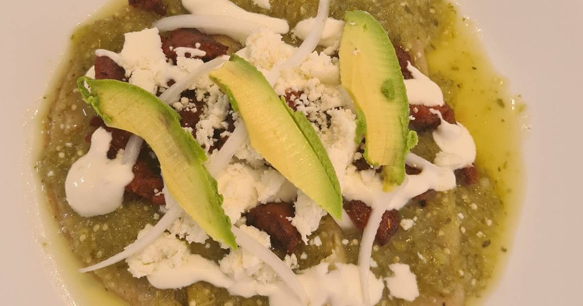 Enchiladas verdes con chorizo Receta de Sofi Ruiz Cookpad