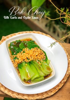 Foto resep Bok Choi with garlic and oyster Sauce