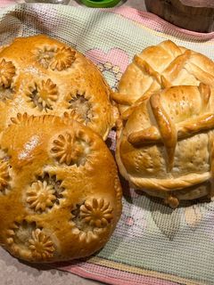 عکسی از دستور نان گاتا ارمنستان Armenian Gata Bread 🇦🇲