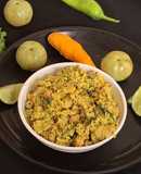 Fresh Amla and Turmeric Thecha (chutney)