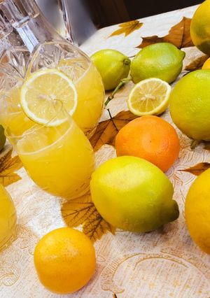 صورة لوصفة عصير البرتقال والليمون 🍹