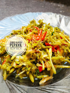 Foto resep Tumis Bunga Pepaya tidak pahit