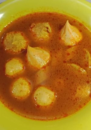 Foto resep Dumpling Seafood Kuah Kare