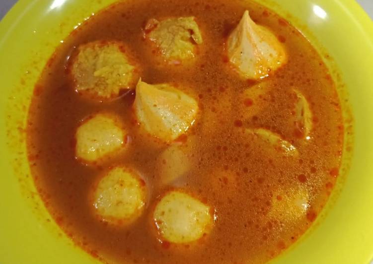 Dumpling Seafood Kuah Kare