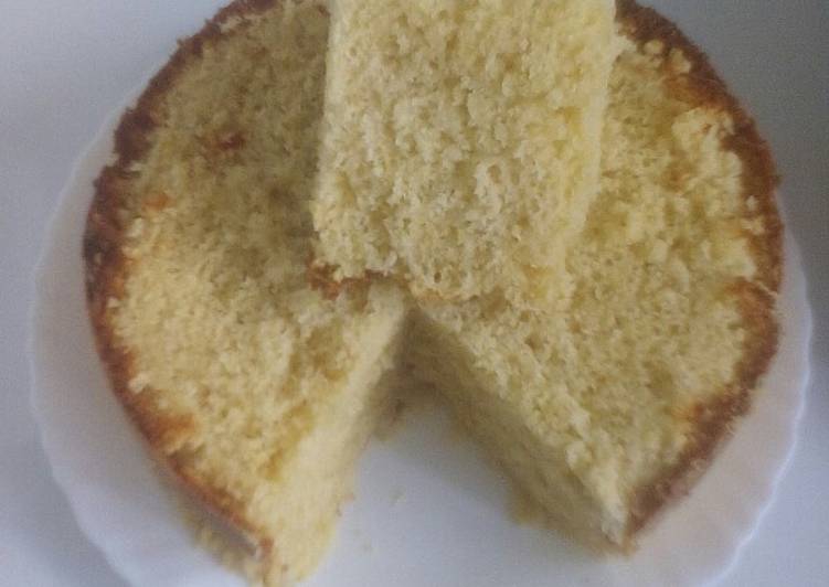 Easiest Way to Make Lemon Vanilla cake #bakedsnack