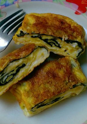 Foto resep Telur Dadar Nori Keju