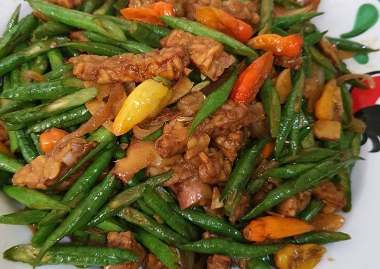 Oseng Kacang Panjang &amp; Tempe