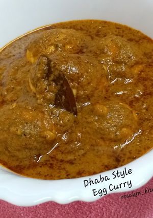 A picture of Dhaba Style Egg Curry.