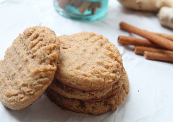 vegan autumn spiced cookies recipe main photo