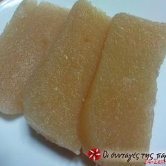 A picture of Kidonopasto (quince cheese).