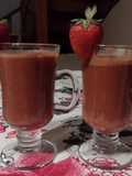 Batido de chocofresi (chocolate + frutillas/fresas +menta)