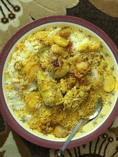 صورة لوصفة كبسه الدجاج بالبطاطس 😋