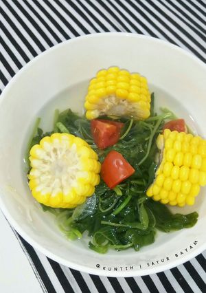 Foto resep Sayur Bayam Jagung Manis