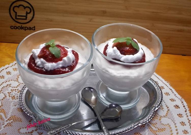 Gesztenyekrémes-sült szilvahabos pohárkrém