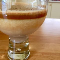 A picture of Dalgona Coffee (Vegan Version).