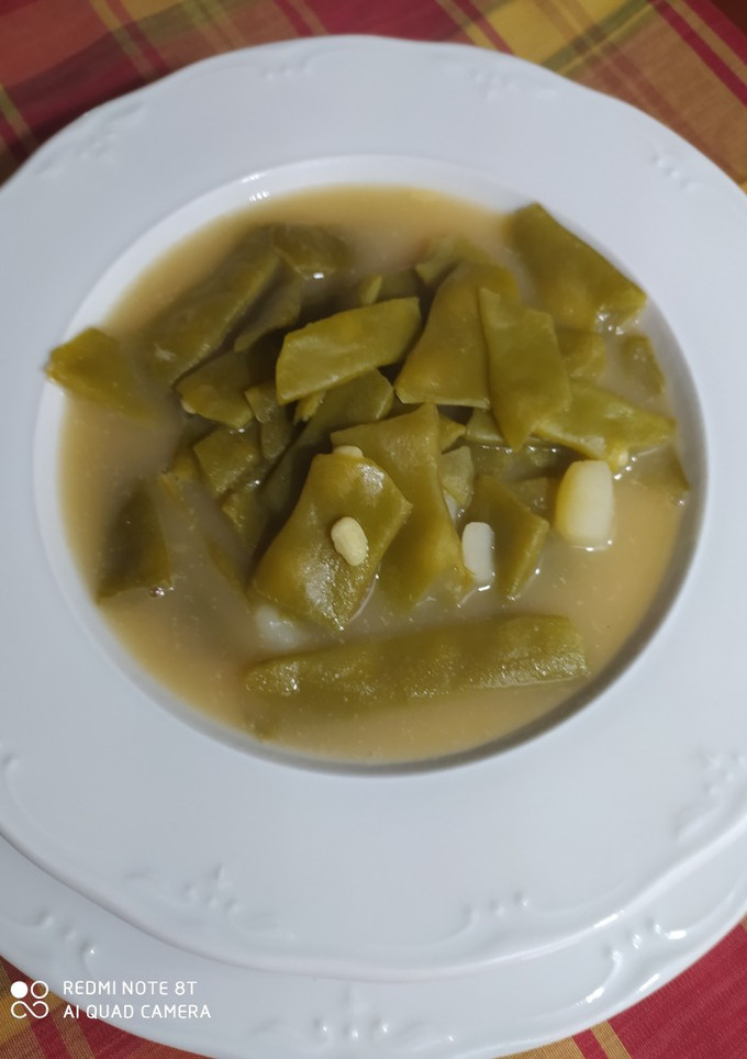 Una foto de Caldo de fréjoles