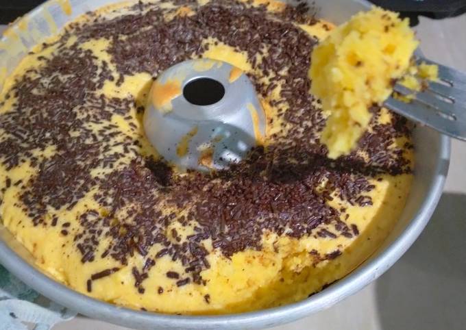 Cara Gampang Menyiapkan Bolu ubi kayu Anti Gagal