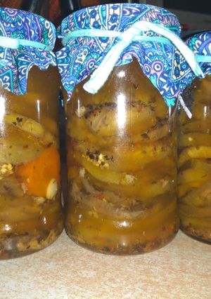 Una foto de Berenjenas al escabeche