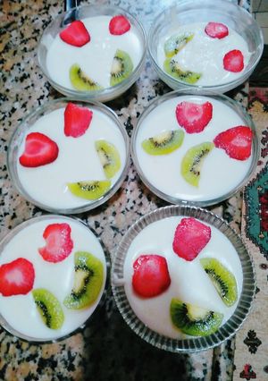 صورة لوصفة كاسترد بالطحين