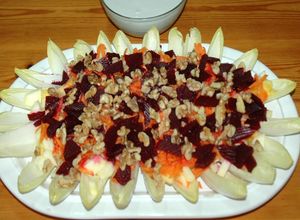 Una foto de Ensalada de endivia